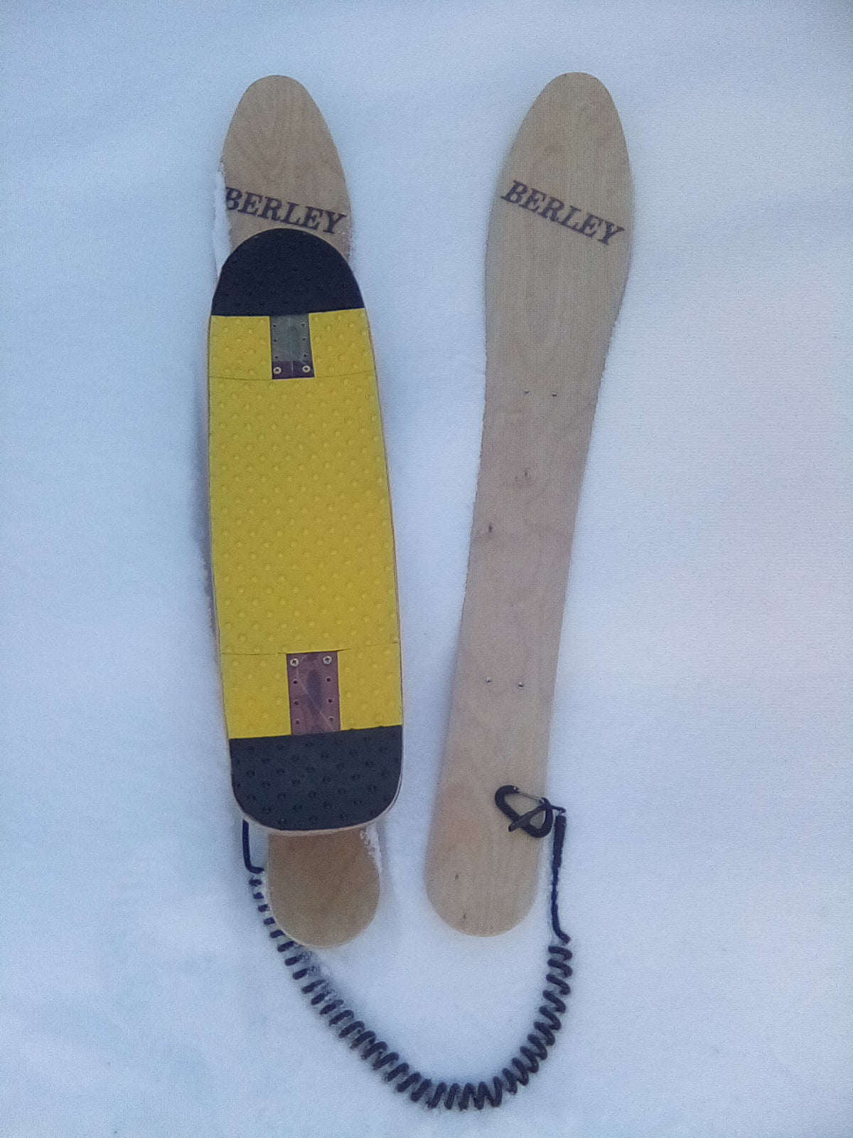 155cm SnowSkate POWDERSKI base model wood finish ***Free Shipping in Canada***