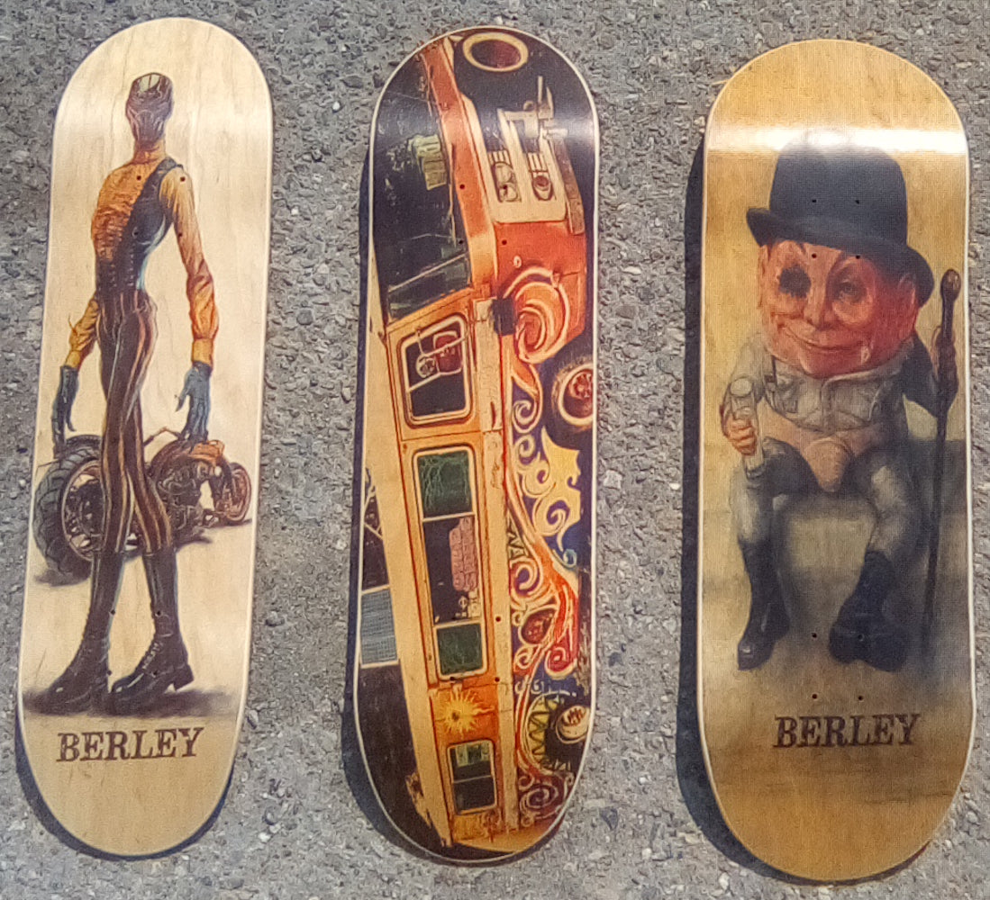 8.25" Berley Skate Hollowtech SLIM street deck *FREE SHIPPING CANADA*