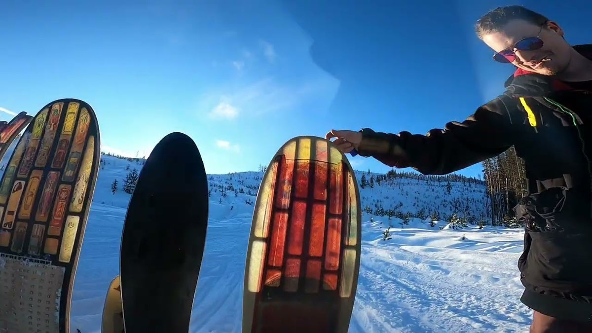 Load video: Berley powder lineup: snowskates and PowderSurfers