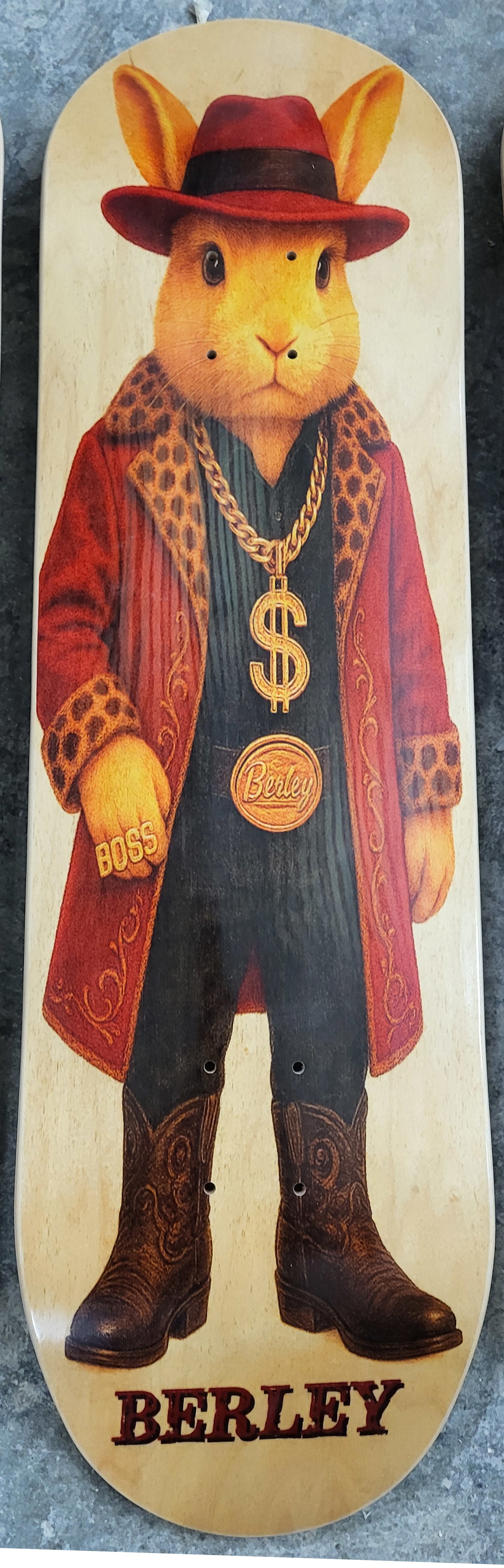 8.75" Berley Skate Hollowtech HOPFATHER street deck *FREE SHIPPING CANADA  & USA*