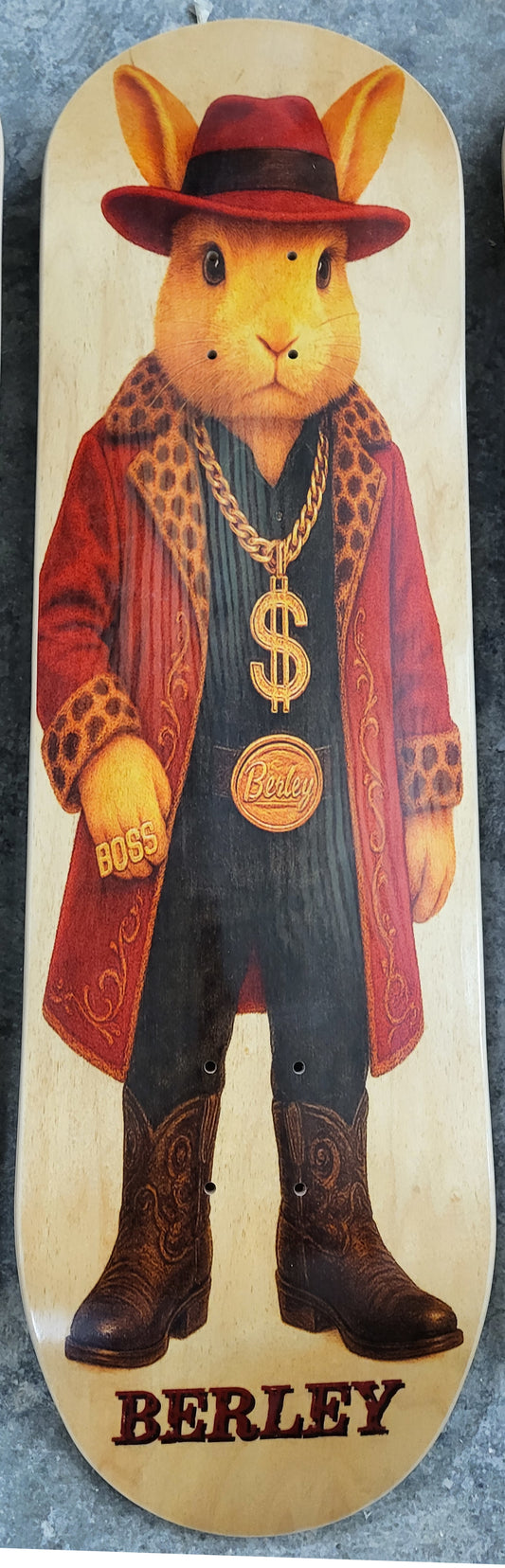 8.75" Berley Skate Hollowtech HOPFATHER street deck *FREE SHIPPING CANADA*