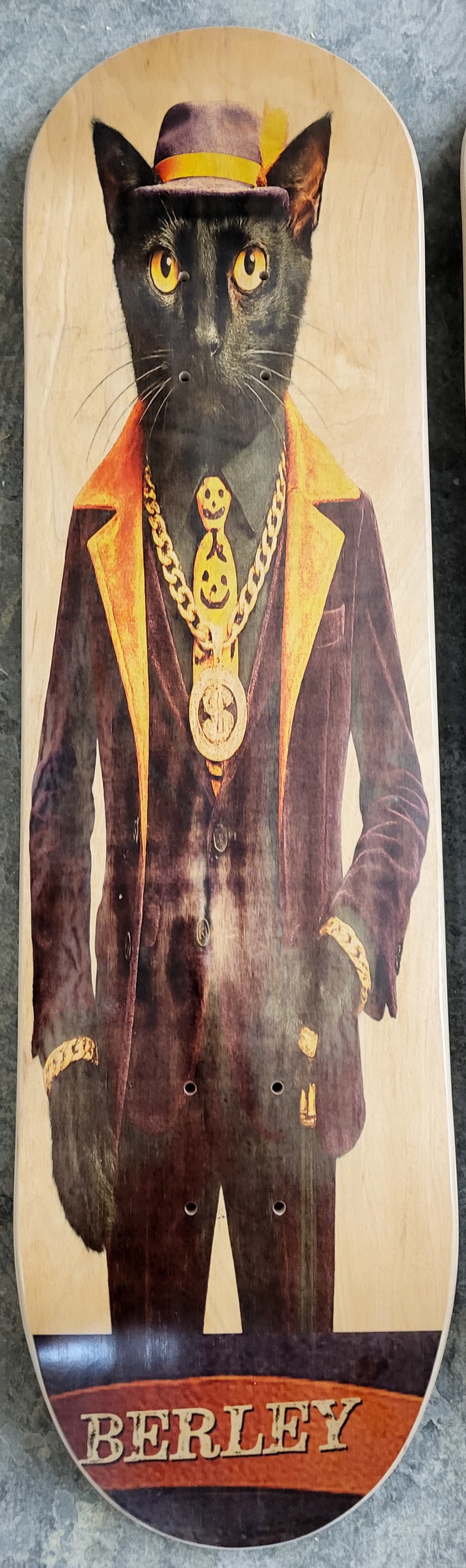 8.25" Berley Skate Hollowtech PIMPCATSLIM street deck *FREE SHIPPING CANADA  & USA*