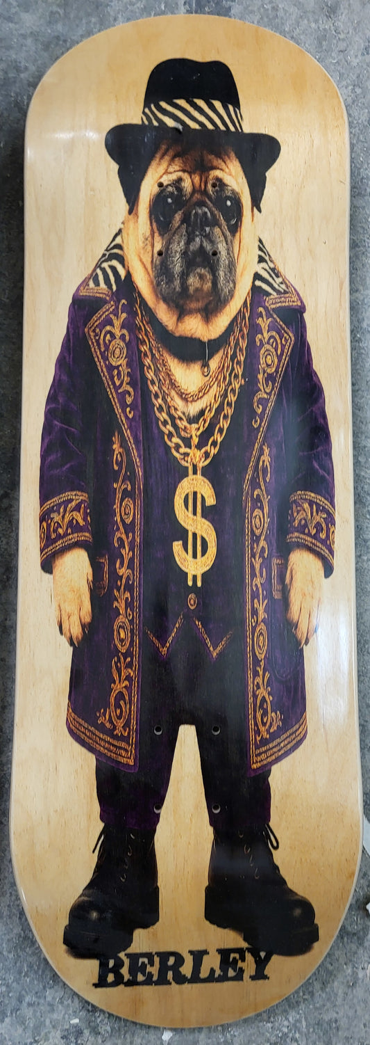 10" Berley Skate Hollowtech PUGGYSMALLS street deck *FREE SHIPPING CANADA*